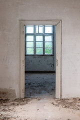 Karadjordjevo, Serbia - June 06, 2021: Local castle in the village of Karadjordjevo. It was abandoned today