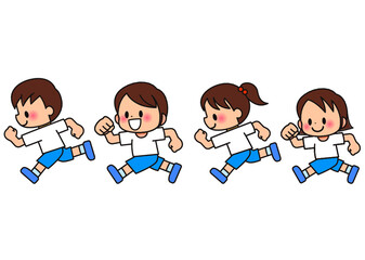 走る 子供