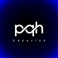 PQH Letter Initial Logo Design Template Vector Illustration