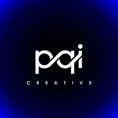 PQI Letter Initial Logo Design Template Vector Illustration