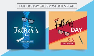 Happy father's day. sale minimal design on abstract. special offer. Fathers Day holiday illustration for greeting banner, social media, sale.
