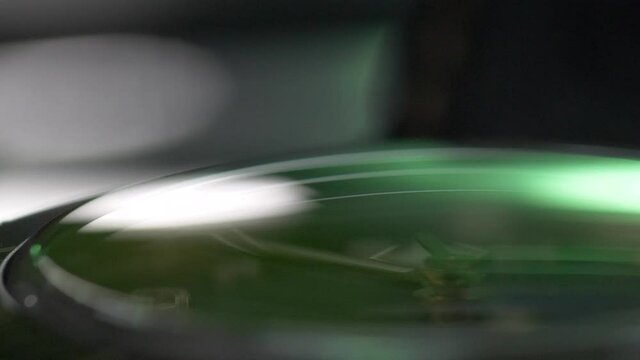 Close up of a swiss chronograph mechanical watch