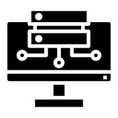 computer glyph icon