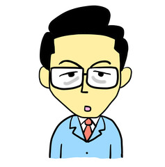 疲れてるビジネスマン