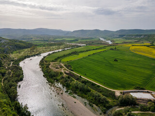 Fototapeta na wymiar Arda River, passing through the Eastern Rhodopes, Bulgaria