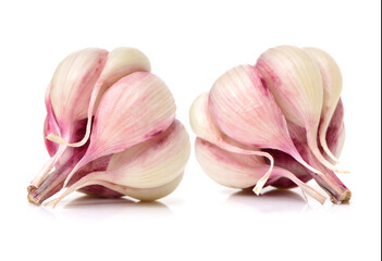 garlic isolated on white