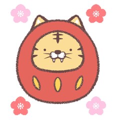 トラダルマと梅の花