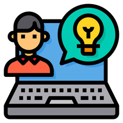 Designer filled outline icon