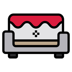 sofa line icon