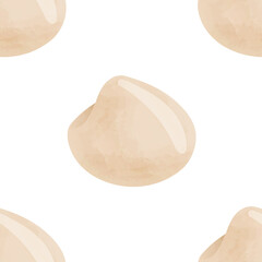 Watercolor seamless pattern seashell clipart, watercolor clipart, summer clipart, sealife scrapbook,