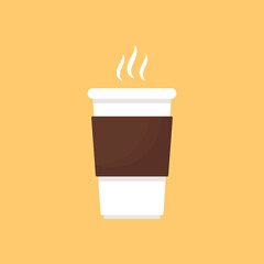 Coffee cup vector. Coffee cup cartoon vector.