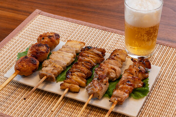 焼鳥　焼き鳥　ビール