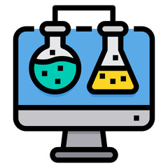 Science filled outline icon
