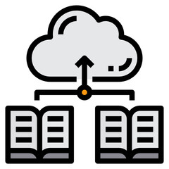 Storage filled outline icon