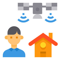 Online Education flat icon