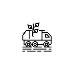Garbage Recycling icon in vector. Logotype