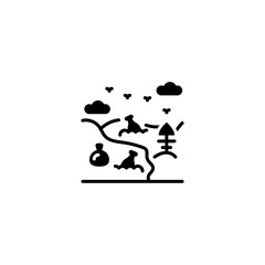 Rubbish icon in vector. Logotype