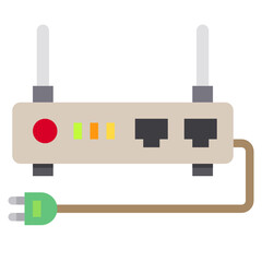 wifi routers flat icon