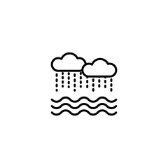 Flood icon in vector. Logotype