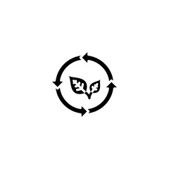 Waste Reduction icon in vector. Logotype