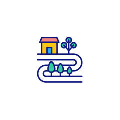 Urban Greening icon in vector. Logotype