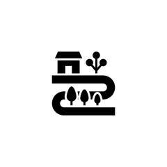 Urban Greening icon in vector. Logotype