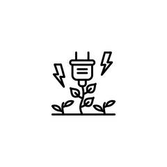 Green Energy icon in vector. Logotype