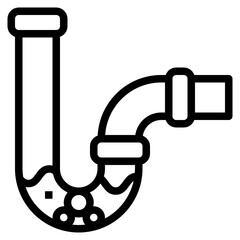 Pipe outline icon