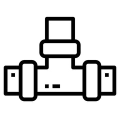 Pipe outline icon
