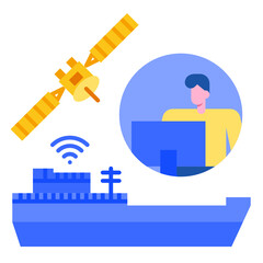maritime Internet of things icon