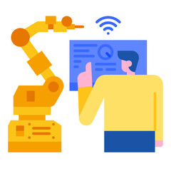 manufacturing Internet of things icon