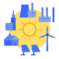 smart grid Internet of things icon