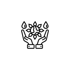 Save The Planet icon in vector. Logotype