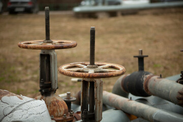 The valves are pressure adjustments in the pipes.