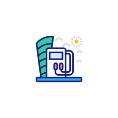 Eco Gas icon in vector. Logotype