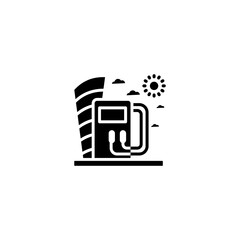 Eco Gas icon in vector. Logotype