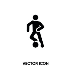 Football player vector icon . Modern, simple flat vector illustration for website or mobile app.Football symbol, logo illustration. Pixel perfect vector graphics	