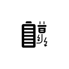 Battery icon in vector. Logotype