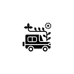 ECO Transport icon in vector. Logotype