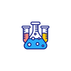 Chemicals Reaction icon in vector. Logotype