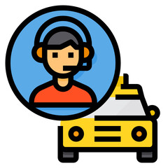 Operator filled outline icon