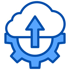 Delivery box blue style icon