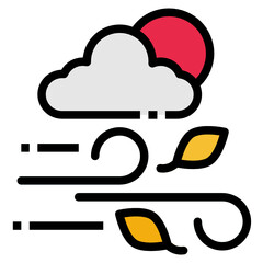 wind line icon