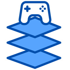 Rating blue style icon