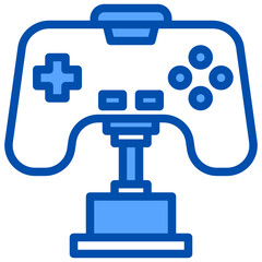 Shopping bag blue style icon