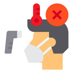 Infected flat icon