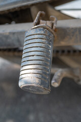 old push step of a motorbike