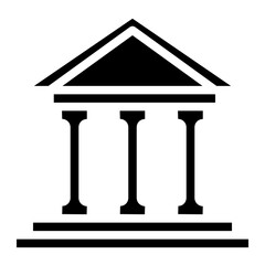 bank glyph icon