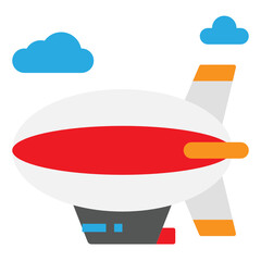 zeppelin flat icon © ferdizzimo