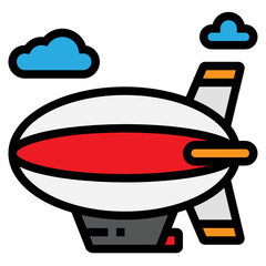 zeppelin line icon © ferdizzimo
